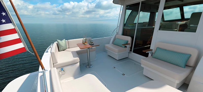 Back Cove 412 Cockpit Rendering