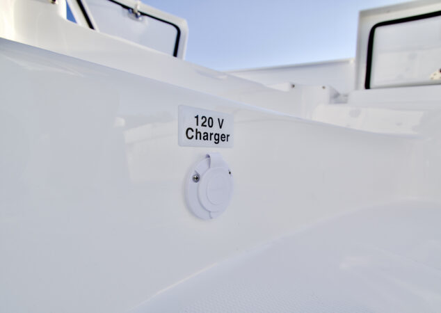 120V charging outlet on Regulator 26XO deck