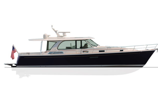 Sabre 51 Side Profile Rendering