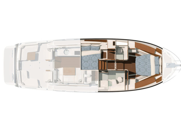 Back Cove 412 Stateroom Rendering