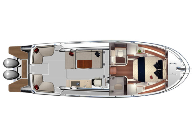 Back Cove 34O Rendering