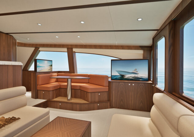 Hatteras 77 Convertible Salon