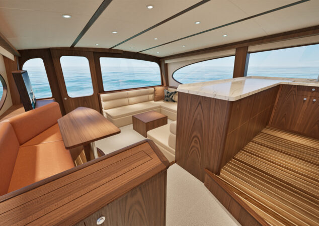 Hatteras 77 Convertible Main Deck