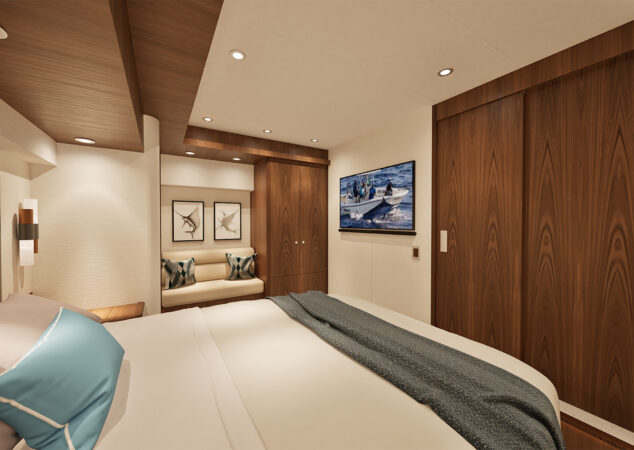 Hatteras 77 Convertible Master Port Stateroom