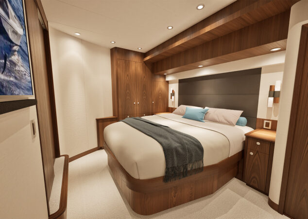 Hatteras 77 Convertible Starboard Master Stateroom