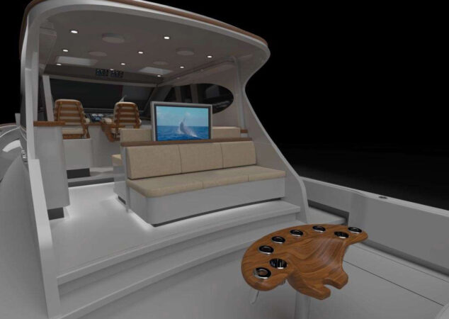 Hatteras 48 Cockpit Rendering