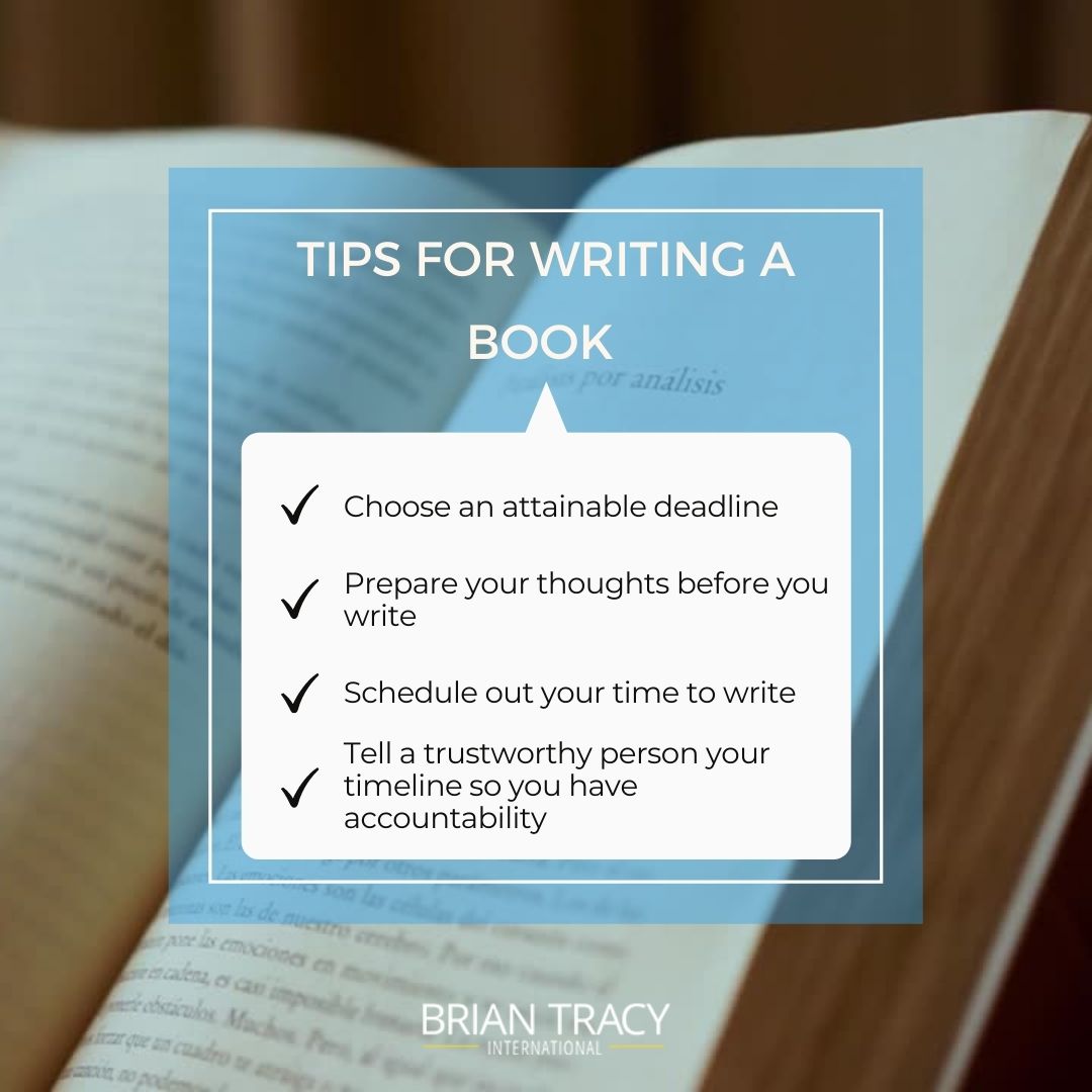 tips for writing a book