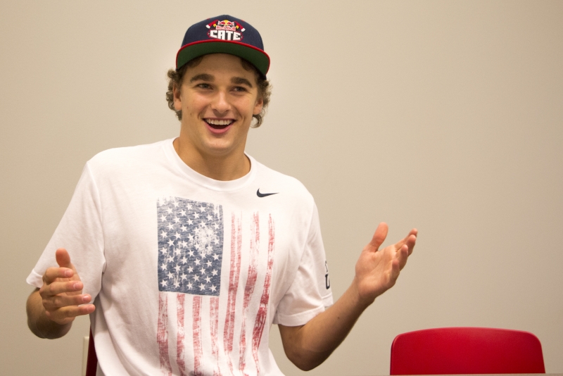 Indiana native, Olympian Nick Goepper visits Ball State