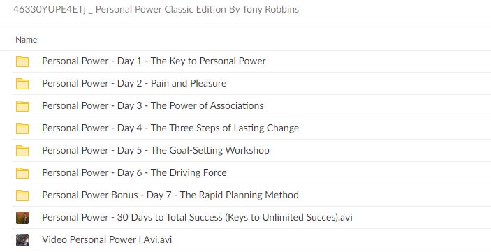 Personal Power Classic Edition By Tony Robbins - free download