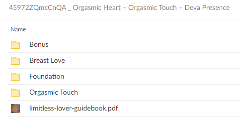 Orgasmic Touch Course By Deva Presence - Orgasmic Heart - free download
