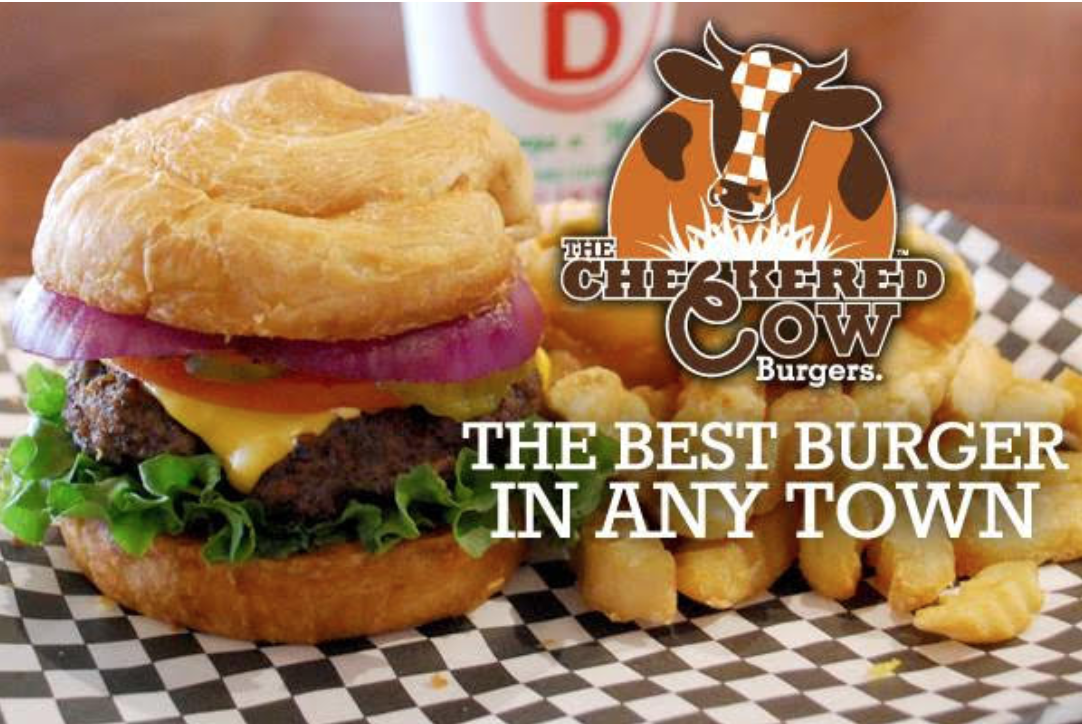 THE CHECKERED COW BURGER