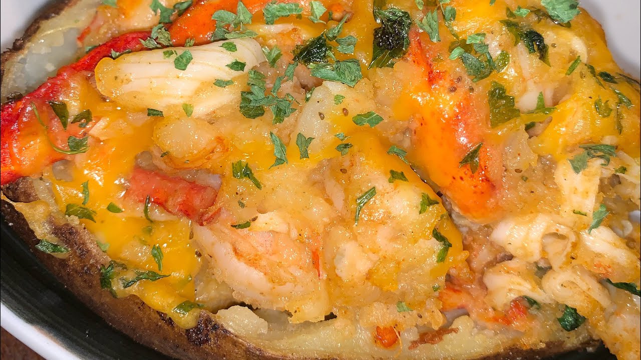 Seafood Baked Potato
