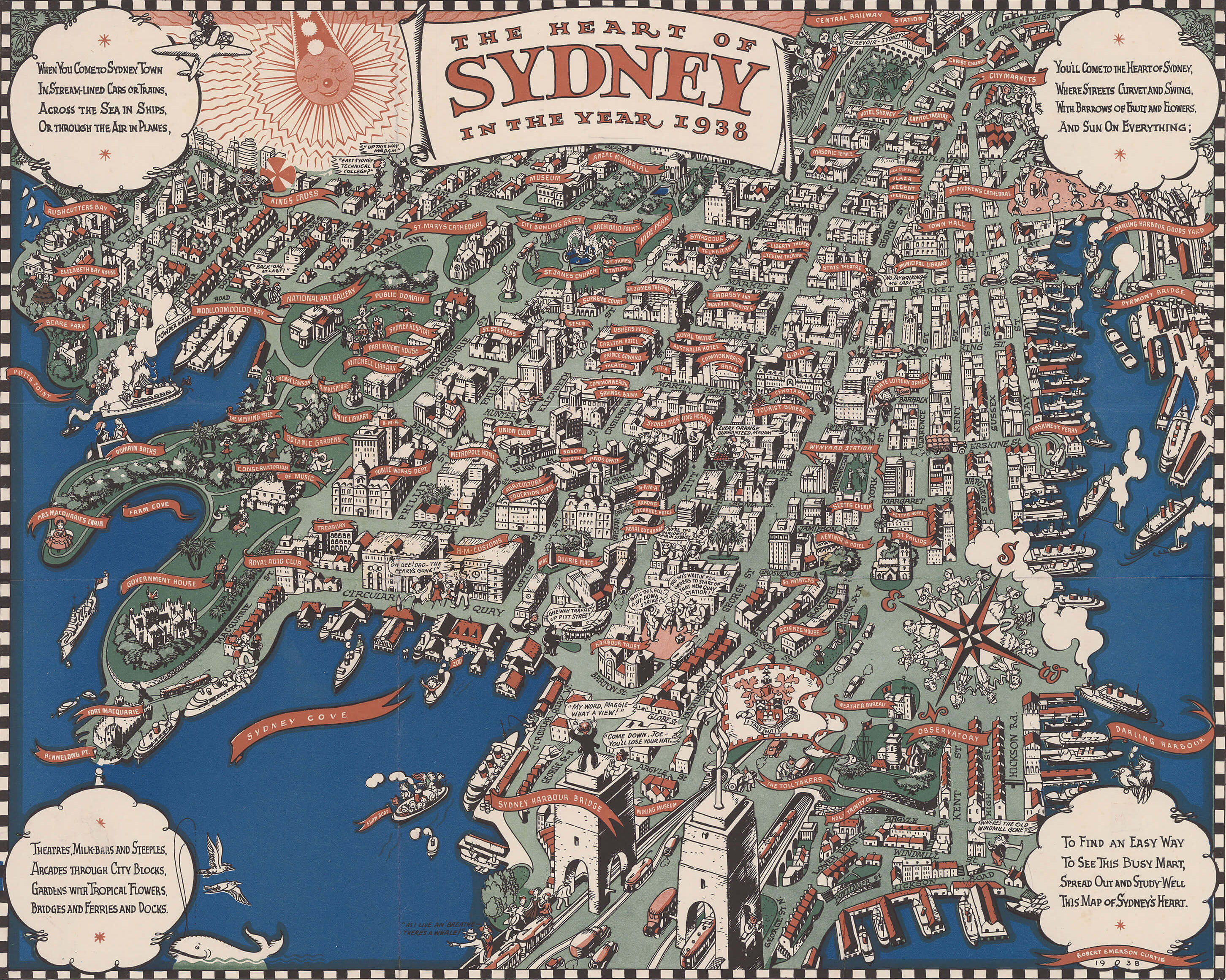 Cartographica exhibition - The heart of Sydney in the year 1938