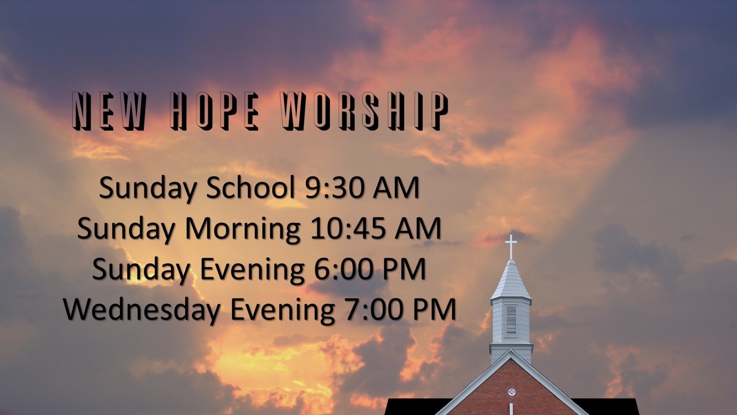 New Hope Baptist Church Home