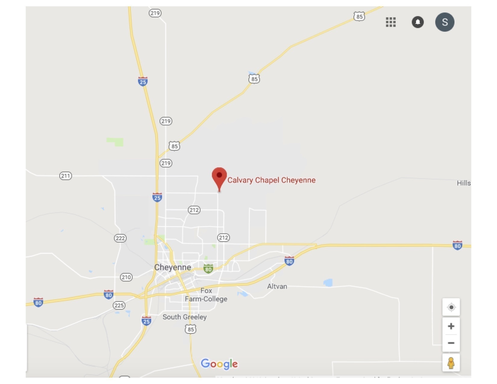 Calvary Chapel Cheyenne Directions