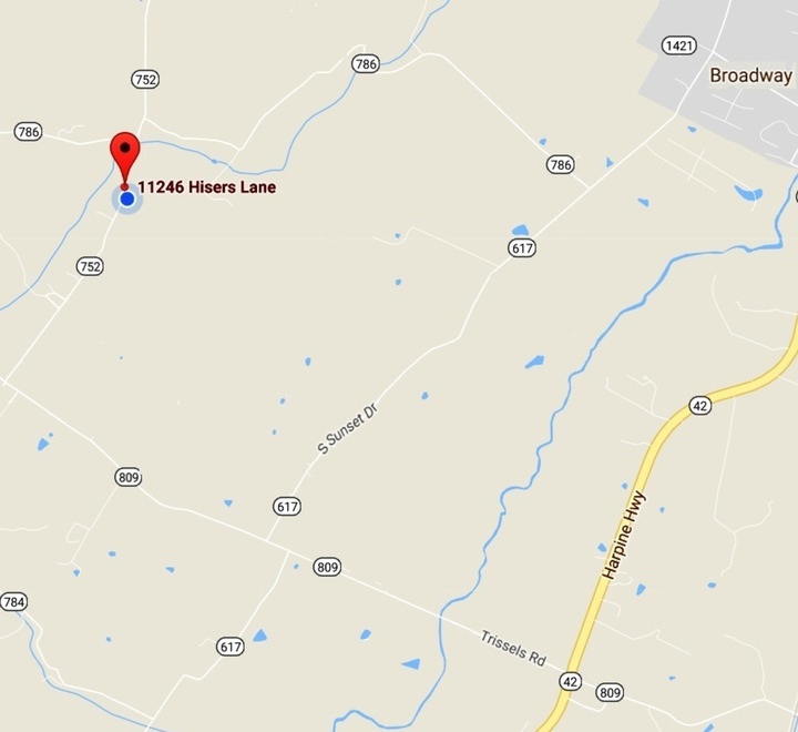 Trissels Mennonite Church, Broadway VA Directions