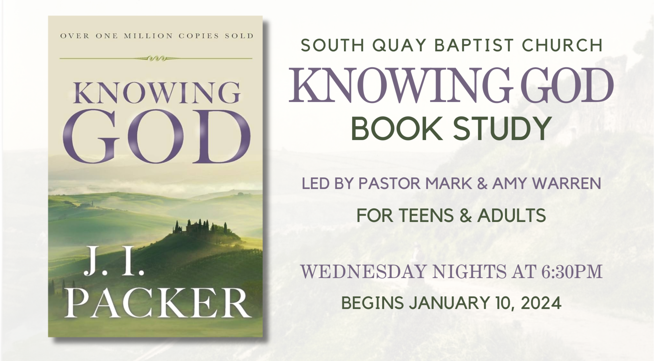 South Quay Baptist Church Knowing God Study