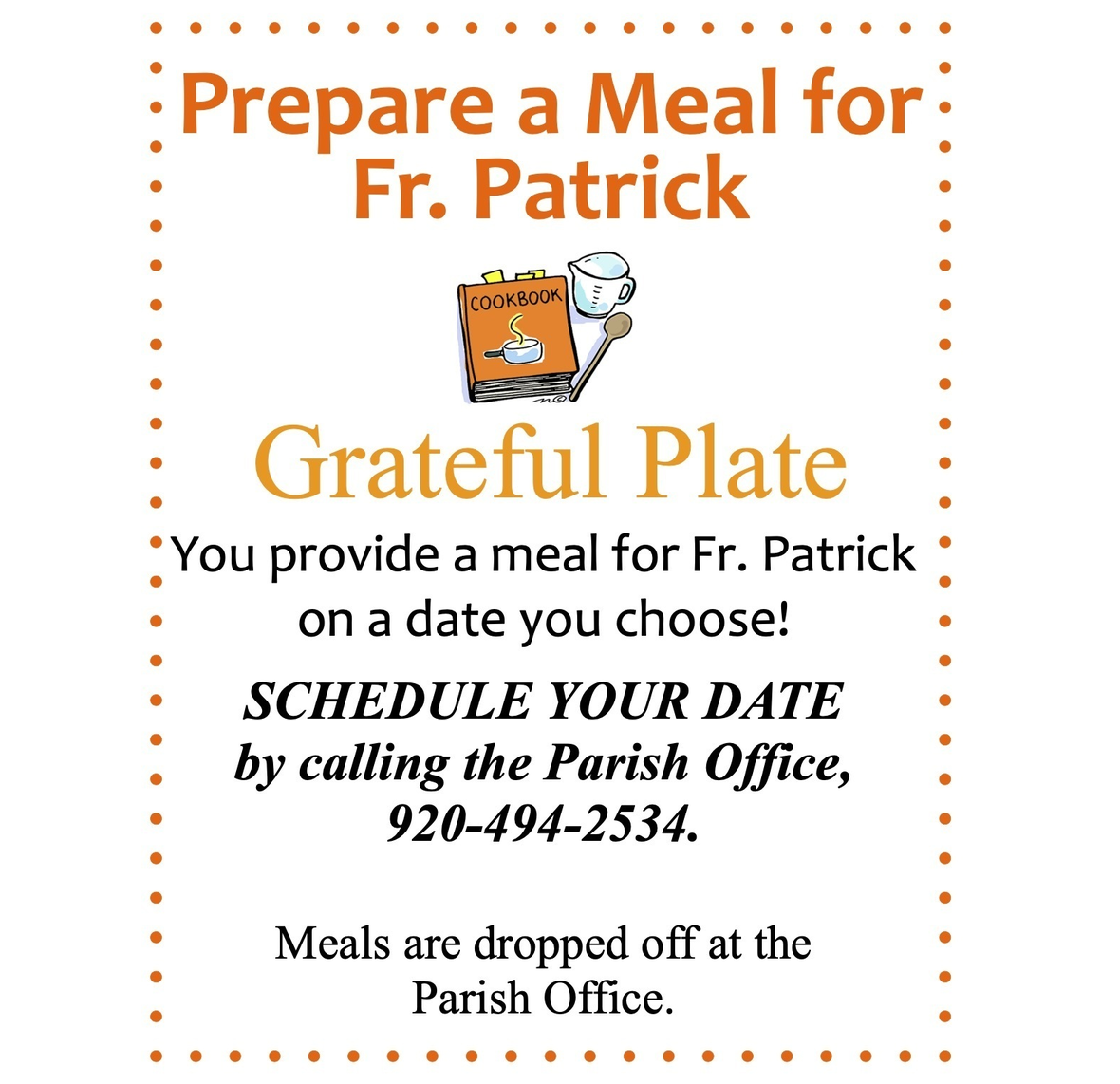 St. Agnes Congregation announcements