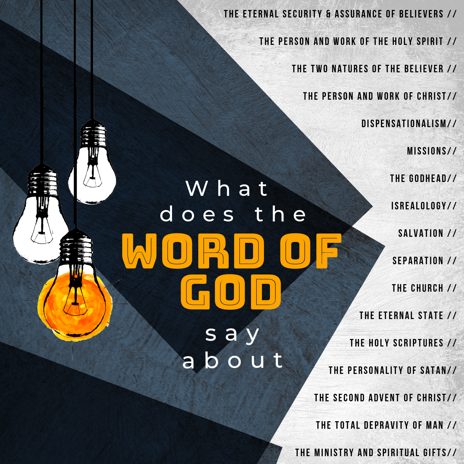 Spring Creek Christian Church What Does the Word Say? Sun, Dec 1st