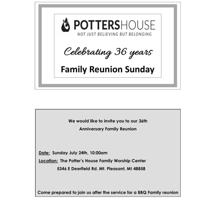 The Potters House Family Worship Center 36th Anniversary Family