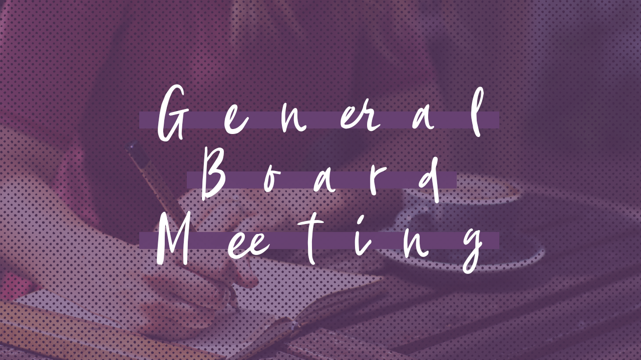 Rose Hill Church General Board Meeting Tue, Mar 19th 7pm 830pm