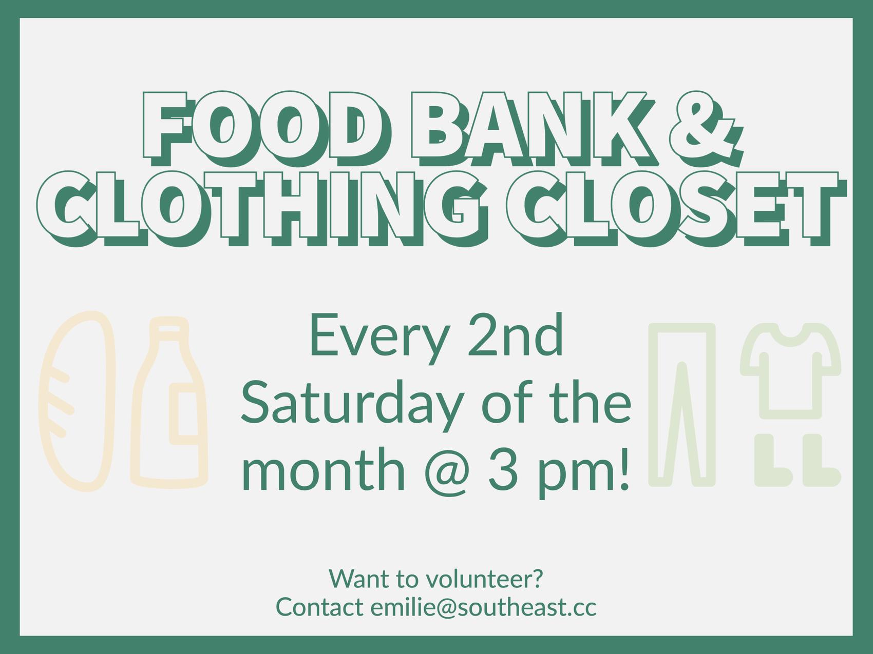 Southeast Christian Church Food Bank & Clothing Closet Sat,