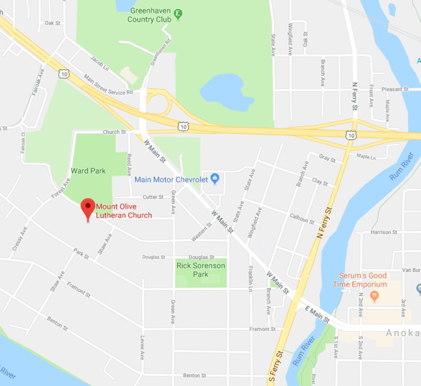 Mount Olive Lutheran Church Directions