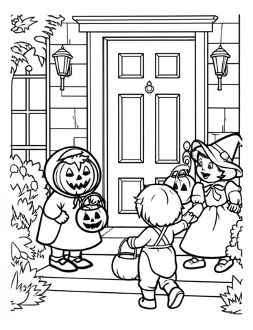 Get ready for Halloween with our collection of happy Halloween color pages! These spooky and fun coloring pages are perfect for kids to get into the Halloween spirit. From cute pumpkins to scary monsters, there's something for everyone to enjoy.