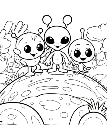 Join our space adventure as we journey through the solar system and learn about planets, stars, and aliens through fun and educational coloring pages. Perfect for kids and adults alike!