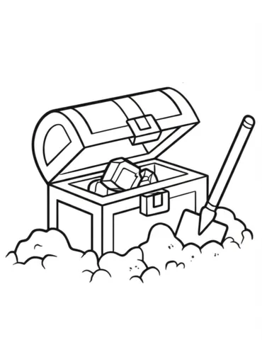 Explore the depths of Minecraft and uncover a hidden treasure with these free-style coloring pages. Let your imagination run wild as you color in scenes of adventure and discovery.