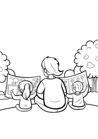 Join the fun with these coloring pages featuring a family watching a FIFA World Cup game together and coloring in their custom coloring pages. Perfect for soccer fans of all ages!