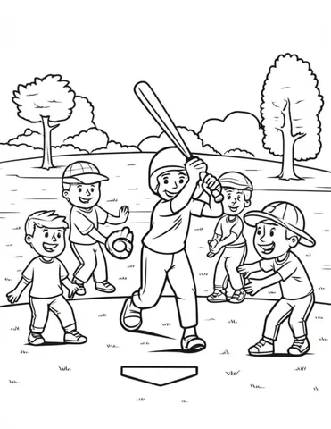 Get your kids excited about sports with our collection of baseball, soccer, and other sports coloring pages. Let them explore their creativity while learning about their favorite sports.