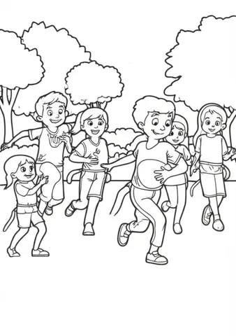Get ready for some backyard fun with our coloring pages featuring a group of friends playing a game of flag football! Let your imagination run wild as you color in these scenes of teamwork, sportsmanship, and friendship.