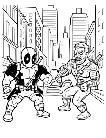 Get ready to color your favorite anti-hero, Dead-Pool, on these superhero and Marvel-themed coloring pages! Choose from action-packed scenes and dynamic poses to bring your coloring to life. Perfect for kids and adults alike.