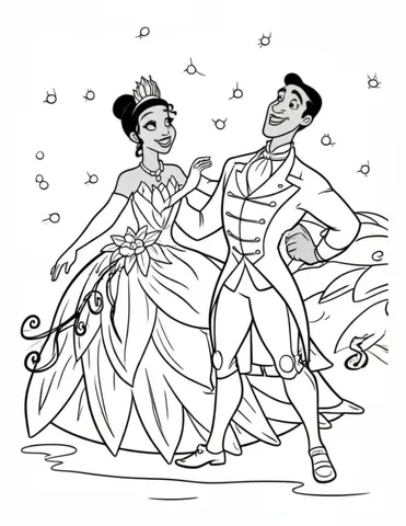 Explore the magical world of Tiana with our collection of Tiana coloring pages on Disney Coloring Pages. Let your child's imagination run wild as they color in their favorite scenes and characters from the beloved Disney movie, The Princess and the Frog.