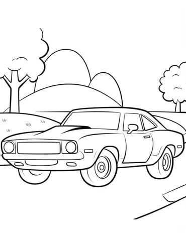 Get ready to rev up your coloring skills with our collection of muscle car coloring sheets! From classic muscle cars to modern hot rods, these pages will have you racing to grab your crayons.