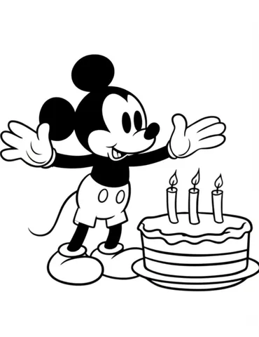 Join Mickey and his friends for a fun birthday celebration with our collection of coloring pages, book, and activities. Print out our free Mickey birthday coloring pages and let your imagination run wild! Perfect for kids and adults alike, these pages feature Mickey and his friends in different birthday scenes. Don't forget to check out our Mickey Mouse coloring book and other Disney coloring pages for even more creative fun.