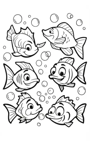 Join the underwater fun with our collection of a group of fish having a party in the ocean coloring pages featuring beloved characters from Finding Nemo and Dory. Let your imagination dive into the colorful world of the ocean and bring these pages to life with your favorite colors.