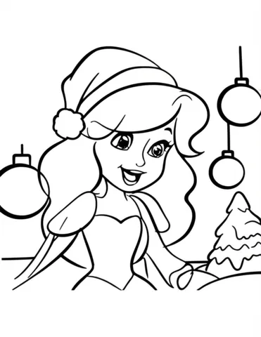 disney princess christmas coloring sheets