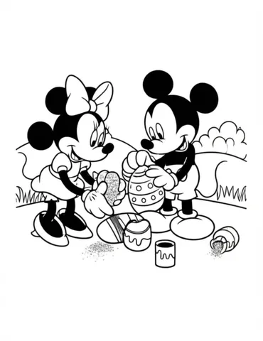 Get ready for Easter with our collection of Disney Easter coloring pages. Join Mickey, Minnie, and all your favorite Disney characters in festive Easter scenes. Perfect for kids and adults alike!