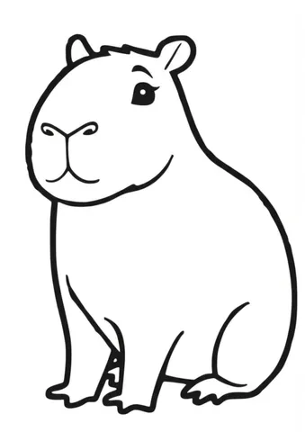 Get ready to color adorable and hilarious capibaras with our collection of free printable coloring pages! These cute creatures are sure to bring a smile to your face as you color them in with your favorite colors.