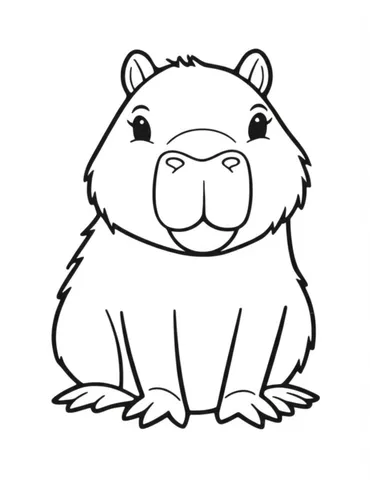 Discover a world of cuteness with our coloring pages of cute little capibara! These adorable designs will keep kids entertained for hours, while also helping them develop their creativity and fine motor skills. Perfect for both kids and adults, our capibara coloring pages are a must-have for any coloring enthusiast.