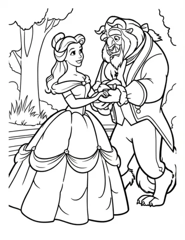 Explore the magical world of Beauty and the Beast with our collection of coloring pages. From the enchanting castle to the beloved characters, let your imagination run wild with our fun and creative designs. Perfect for kids and adults alike, these coloring pages are sure to bring joy and relaxation.