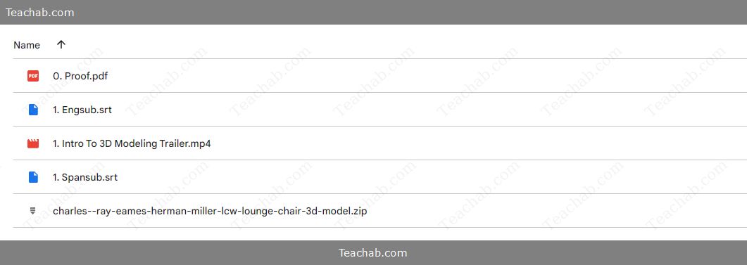 Charles & Ray Eames Herman Miller LCW Lounge Chair 3D Model by PRO EDU Free Download