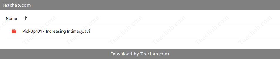 PickUp 101 - Intimacy by Lance Mason Free Download