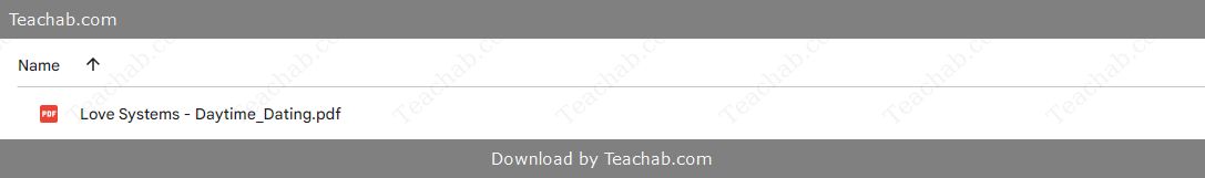 Daytime Dating - Love Systems by Jeremy Soul Free Download