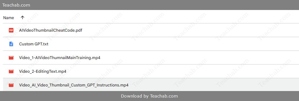 AI Video Thumbnail Secret Code by Mark Hess Free Download