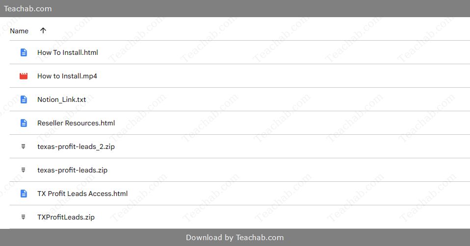 Texas Profit Leads by Satish Gaire Free Download