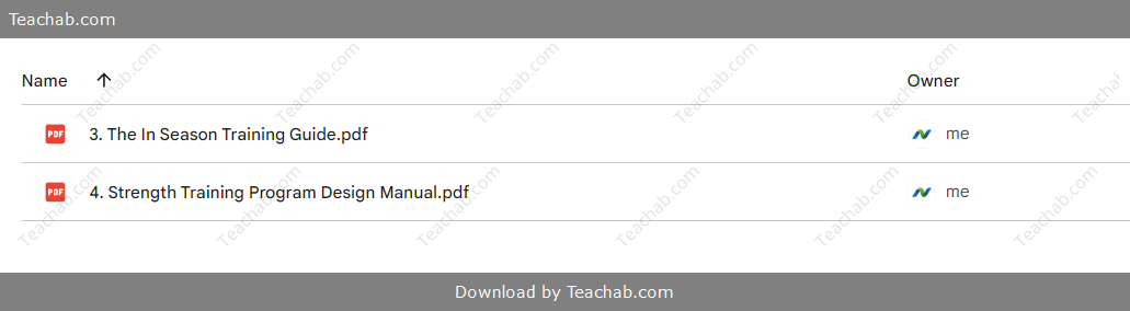 In-Season Training Guide by Pat Basil Free Download