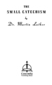 KJV Luther's Small Catechism - 1943 Translation Tract Edition (Pack of 12)